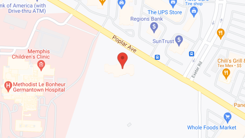 Map of the neighborhood around Southerland Place