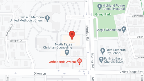 Map of the neighborhood around Flower Mound Assisted Living