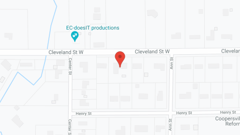 Map of the neighborhood around Cameo House