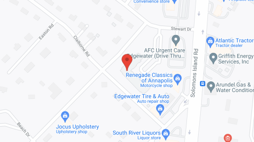 Map of the neighborhood around Victoria Park at Edgewater
