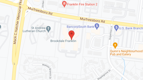 Map of the neighborhood around Legacy Crossing