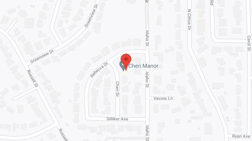 Map of the neighborhood around Cheri Manor