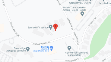 Sunrise of Cascade in google map