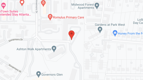 Map of the neighborhood around Ashton Walk Apartments