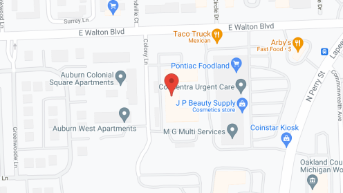 Map of the neighborhood around Colonial Meadows