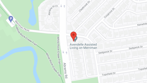 Map of the neighborhood around Silver Leaf Assisted Living at Merriman