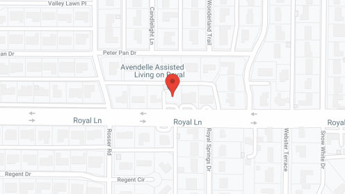 Map of the neighborhood around Silver Leaf Assisted Living at Royal Lane