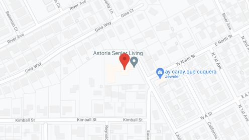 Map of the neighborhood around Astoria Senior Living Oakdale