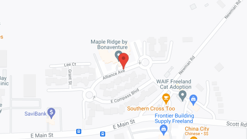 Map of the neighborhood around Maple Ridge