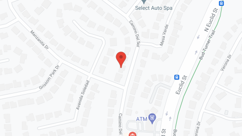 Map of the neighborhood around ARC Facilities at Camino II