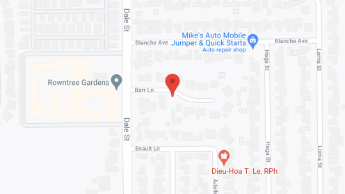 Map of the neighborhood around Barr Senior Courtyard