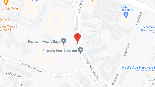 Map of the neighborhood around Fountain View Village
