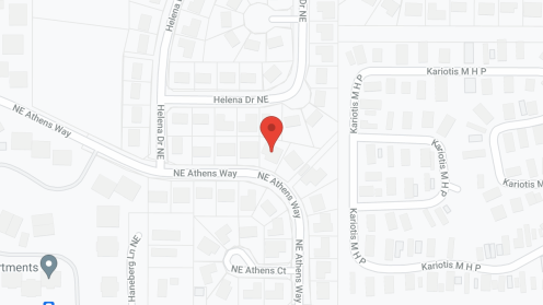 Map of the neighborhood around Rolling Hills AFH