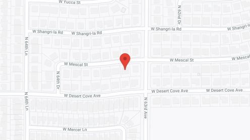 Map of the neighborhood around Rosarian Assisted Living