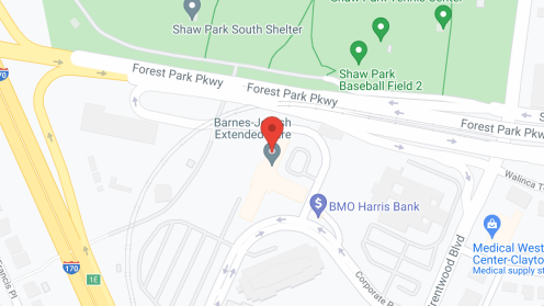 Map of the neighborhood around Barnes-Jewish Extended Care