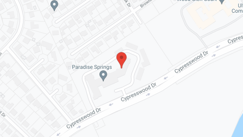 Map of the neighborhood around Paradise Springs