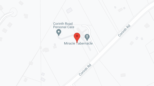 Map of the neighborhood around Corinth Road Senior Living
