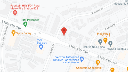 Map of the neighborhood around Fountain View Manor