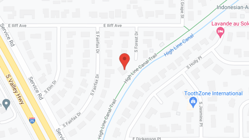 Map of the neighborhood around Serenity House VII