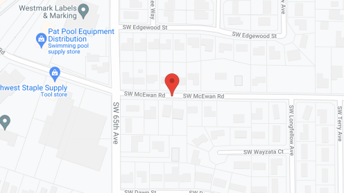 Map of the neighborhood around Eva and Gabriel ACH