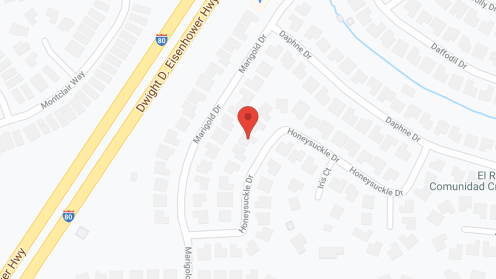 Map of the neighborhood around Honeysuckle Comfort Home