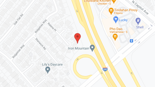 Map of the neighborhood around JF Health Care Services