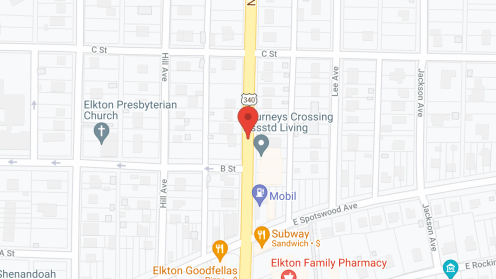 Map of the neighborhood around Journeys Crossing