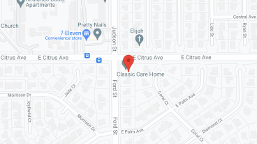 Classic Care Home in google map