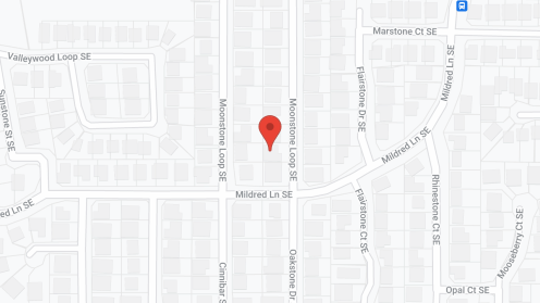 Map of the neighborhood around Moonstone Manor
