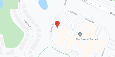 The Oaks at Bartlett, a CCRC in google map