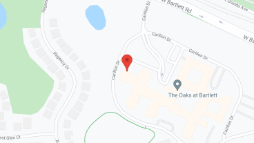 The Oaks at Bartlett, a CCRC in google map