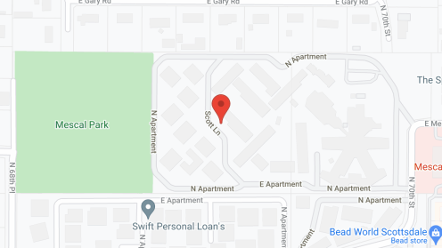 Map of the neighborhood around Pueblo Norte Senior Living