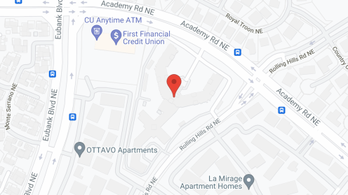 Map of the neighborhood around The Montebello on Academy