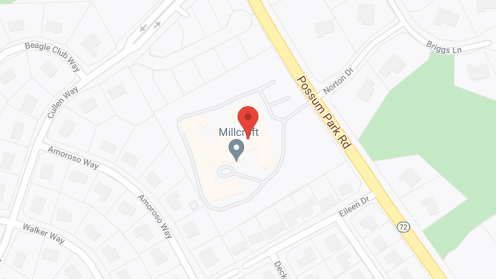 Map of the neighborhood around Millcroft Living