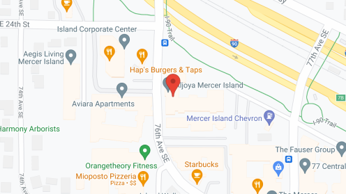 Map of the neighborhood around Aljoya Mercer Island, a CCRC