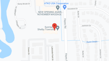 Sunrise of Shelby Township in google map