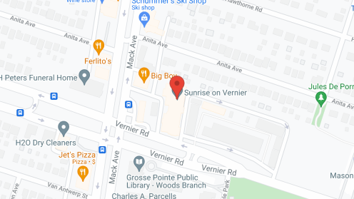 Map of the neighborhood around Sunrise on Vernier