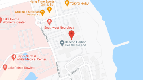 Map of the neighborhood around Senior Care at Lake Pointe and BHR