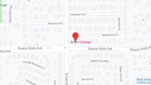 Map of the neighborhood around Arbor Cottage