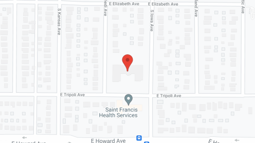 Map of the neighborhood around Faircrest Apartments
