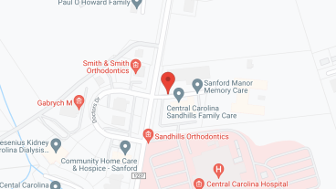 Sanford Senior Living and Manor in google map