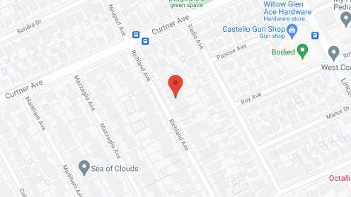 Map of the neighborhood around Willow Glen Guest Home
