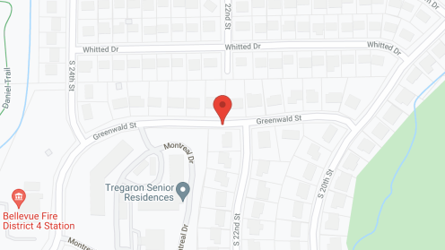 Map of the neighborhood around Tregaron Senior Residences