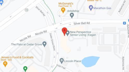 Map of the neighborhood around New Perspective Eagan