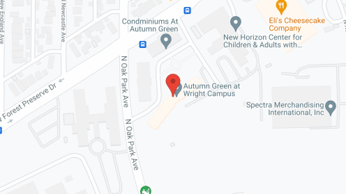 Map of the neighborhood around Autumn Green at Wright Campus