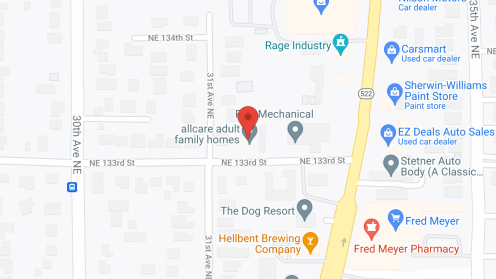 Map of the neighborhood around Victoria AFH