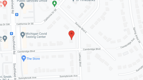Map of the neighborhood around Lathrup Manor