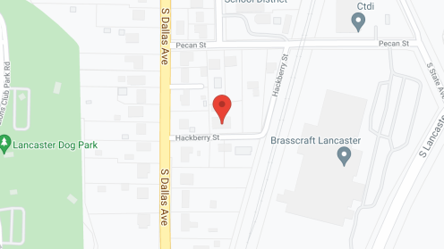 Map of the neighborhood around Hackberry House