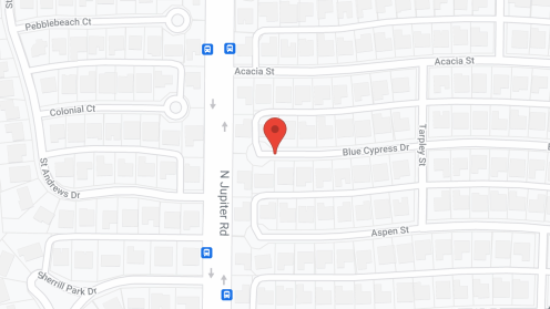 Map of the neighborhood around Silver Leaf Assisted Living at Blue Cypress