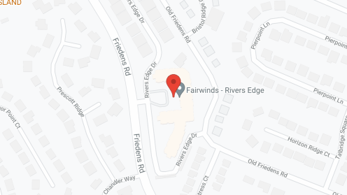 Map of the neighborhood around Fairwinds - River's Edge